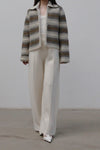 SWAYING/KNIT Thick Striped Cardigan SW212SZ09